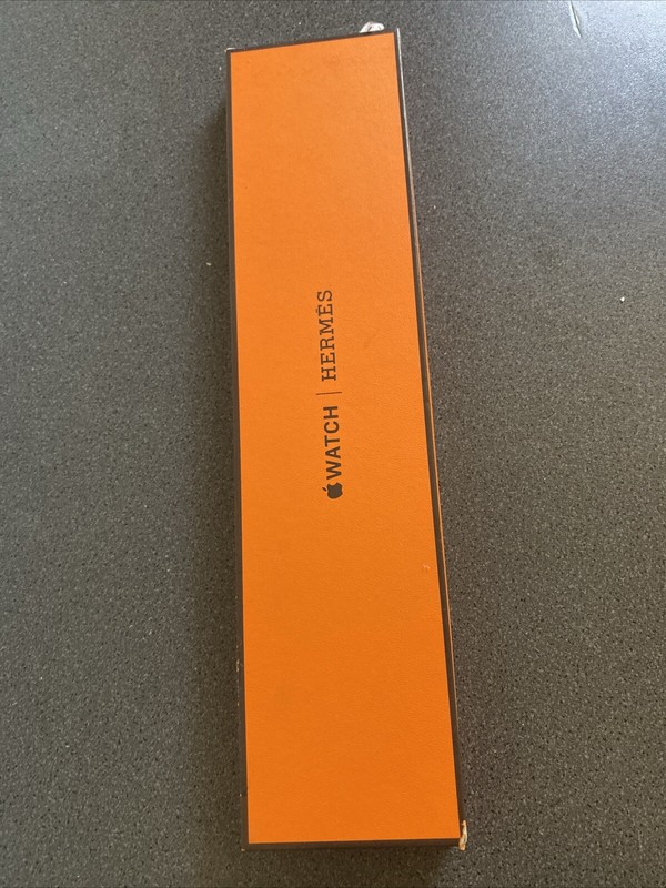 Apple Hermes Veau Barenia Watch Band - Collector Box Only Luxury Packaging