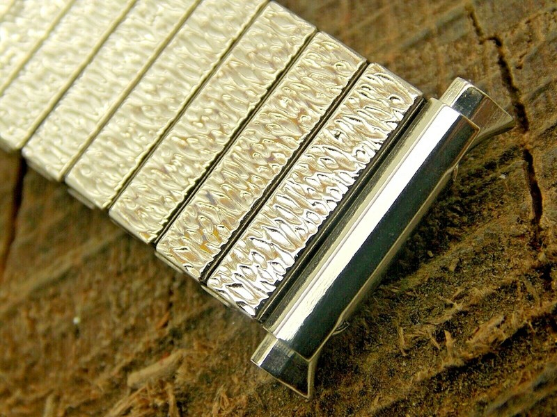 NOS Vintage Stainless Steel 16mm-19mm Expansion Unused JB Champion Watch Band