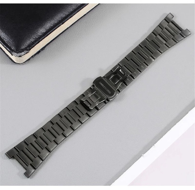 Solid Precision Steel Strap For RARONE 8840129/8840119 Butterfly Buckle Band gallery