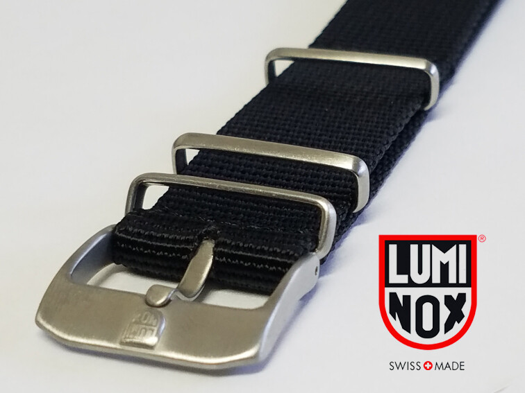 LUMINOX Watch Strap 22mm Nylon Ballistic Black 4 Rigns 0320 3000 3900 3050 3950 gallery