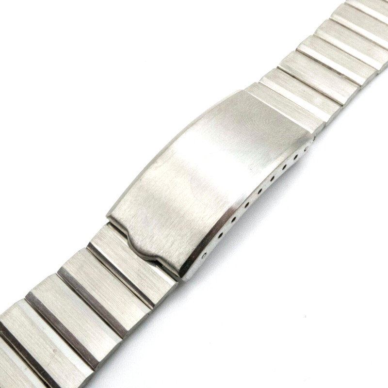 Vintage Bear 17.8 mm stainless steel wristwatch bracelet with trifold clasp