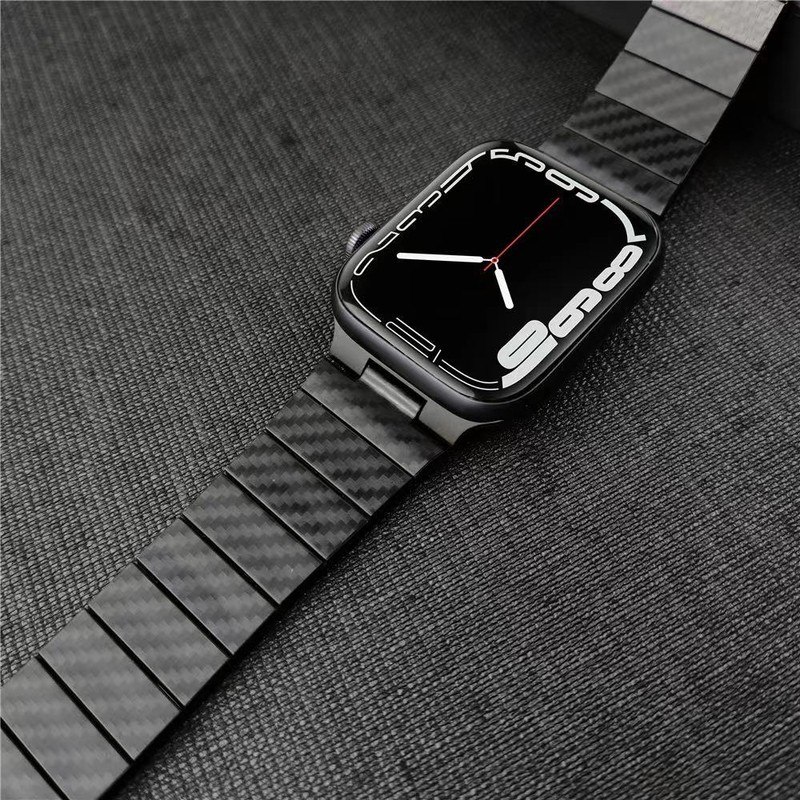 Carbon Fiber Band For Apple Watch iWatch Strap Series 8 7 6 5 4 3 2 SE 41/45mm