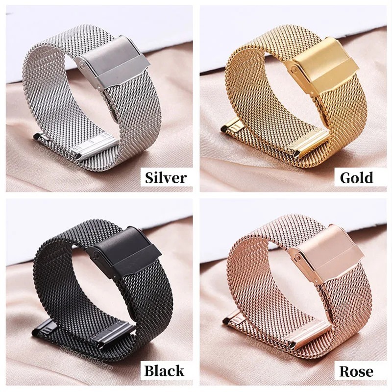 Stainless Steel Milanese Watch Strap 18–24mm Quick Release Mesh Bracelet UK gallery