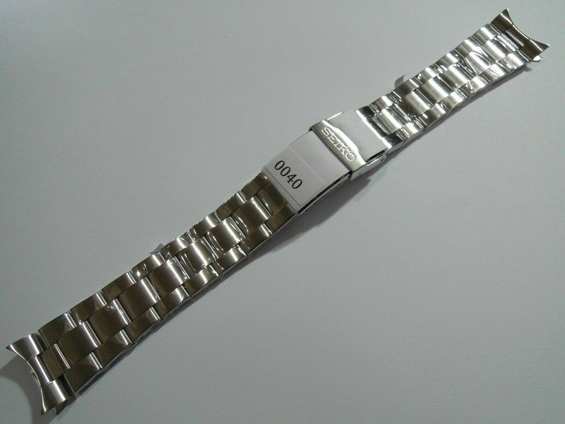 NEW 22MM STAINLESS OYSTER FOLDED BRACELET LARGE DIVERS 10BAR SKX031 (7S26-0040)