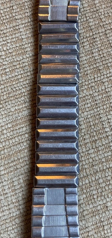 Scott Vintage Watch Band NOS Unused Expansion Stainless Steel Bracelet 17.5mm gallery