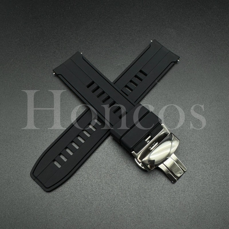 20 22 MM Soft Rubber Watch Strap Band Sport Clasp Quick Release Fits for Citizen