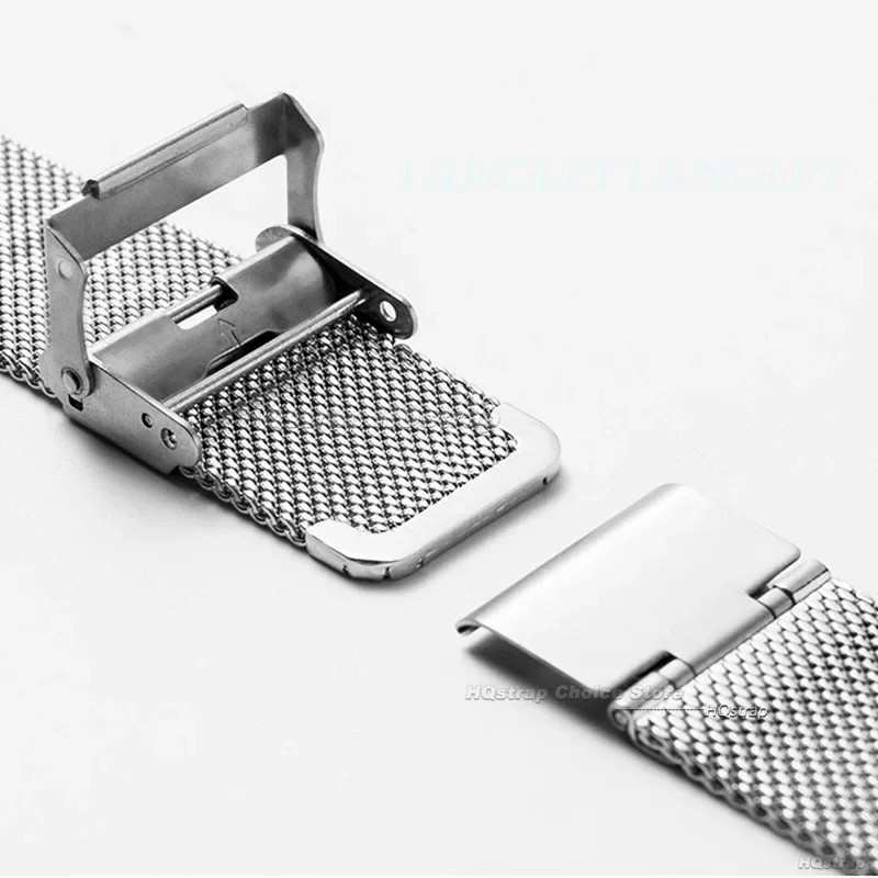 Stainless Steel Milanese Watch Strap 18–24mm Quick Release Mesh Bracelet UK gallery
