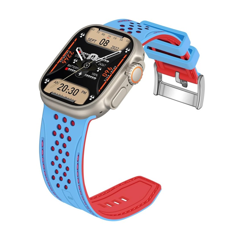 Sport Silicone Band 42mm 44mm 45mm 49mm – Soft Waterproof Replacement Strap