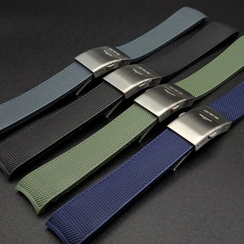 Rubber Strap for Longines Hydroconquest Rubber Strap L3 Watch Band 21mm