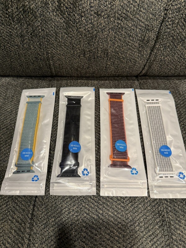 4 Pack Nylon Band Compatible with Apple Watch Bands 38mm40mm 41mm