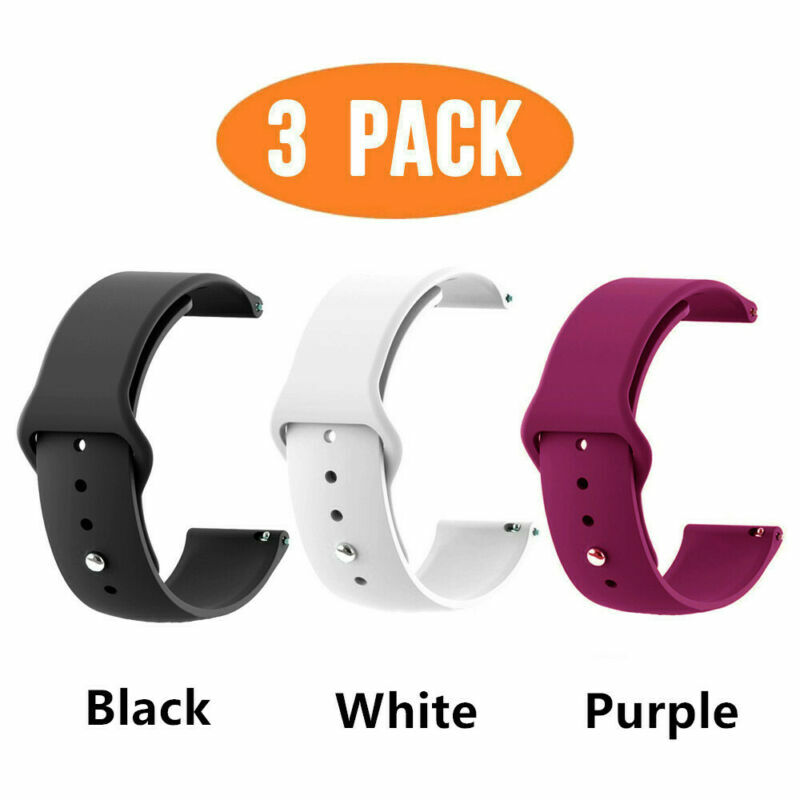 3PACK 22mm Silicone Band Strap For Samsung Galaxy Watch 3 45mm Gear S3 46mm gallery