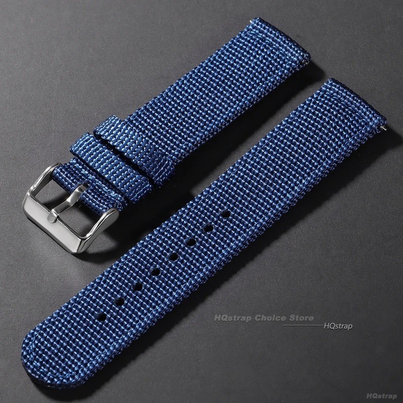 18mm 20mm 22mm 24mm Canvas Military Nylon Watch Strap Band