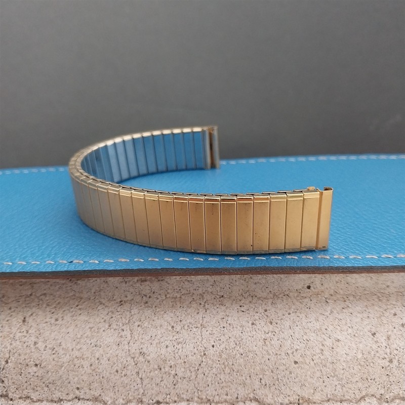 5/8″ Vintage Speidel Gold-Tone Stretch Expansion Unused nos Classic Watch Band