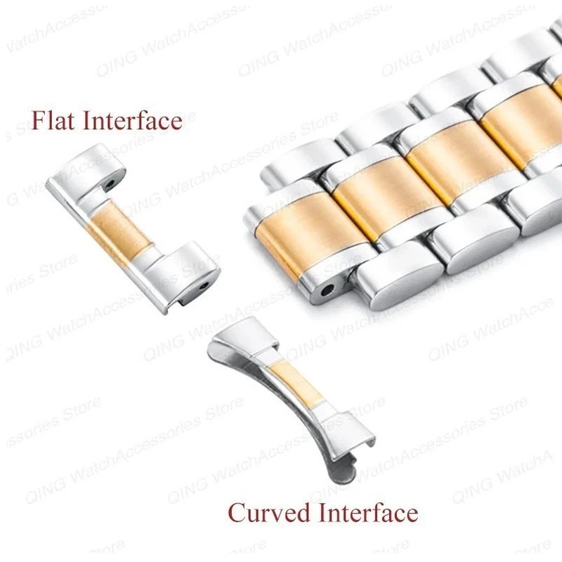 High Quality solid Stainless Steel watch Strap mens metal Bracelet 13 18 20 22mm gallery