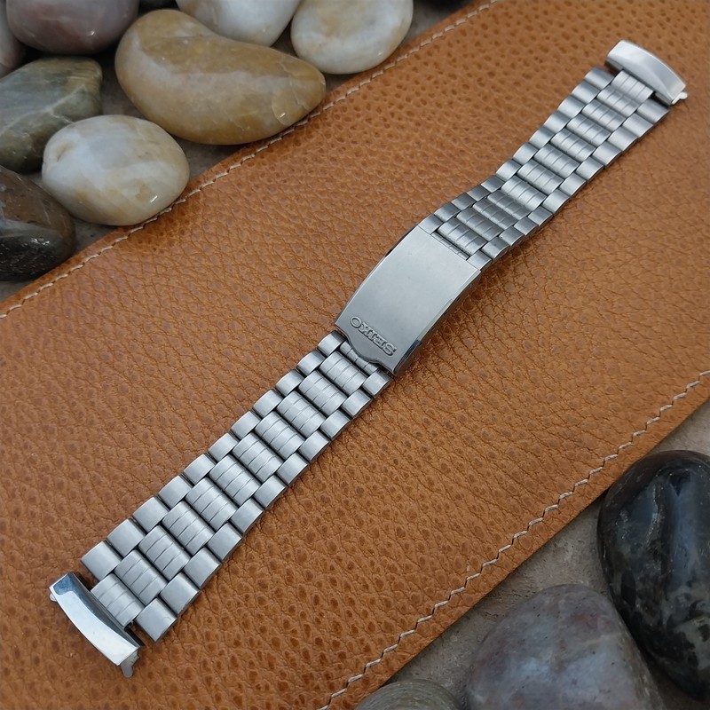19mm Seiko Japan Stainless Steel Unused Vintage Watch Band gallery