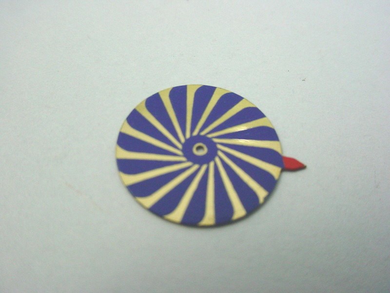 14.54mm NOS Borel Cocktail Watch Mystery Dial Wheels Minutes Disk Mens Vintage