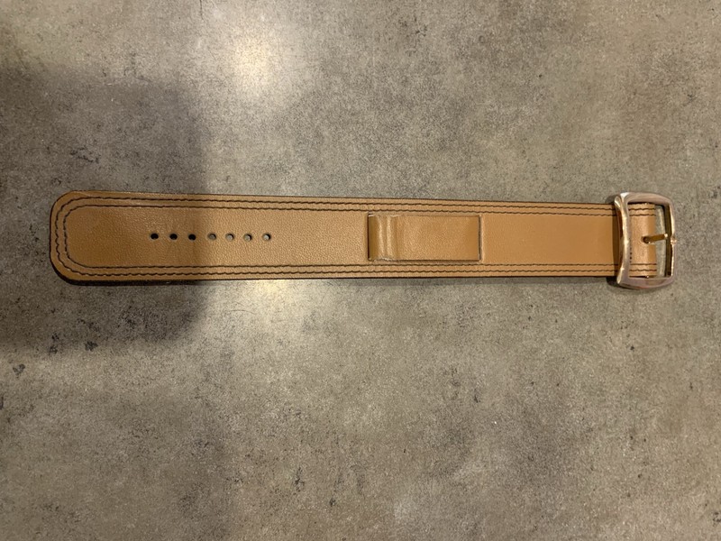 Vtg Leather Watch Band Not Used Snap On Watch Made In USA
