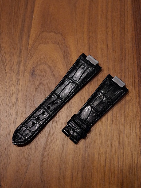Patek Philippe Nautilus Black Alligator Watch Strap & Conversion Authentic OEM