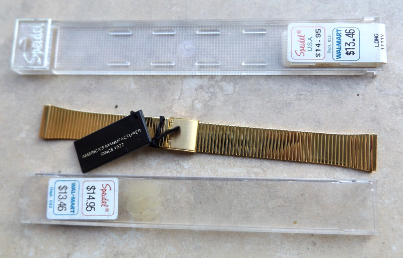 NEW NOS 18mm Speidel 1980s Yellow Gold Unused VTG Band STRAP gallery