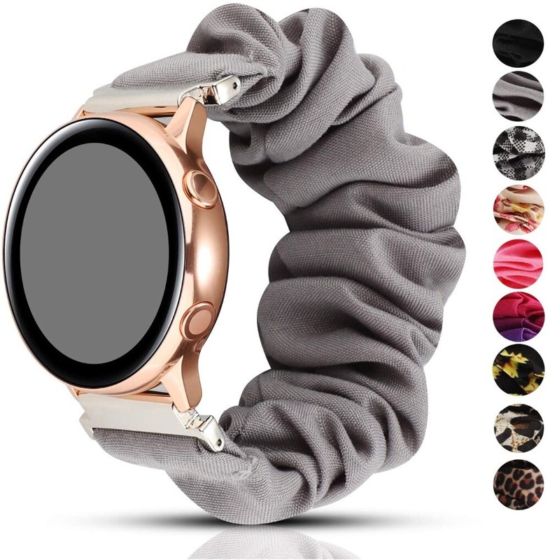 Scrunchie Loop Band Strap For Samsung Galaxy Watch 4 5 6 42mm / Active 2 40 44mm