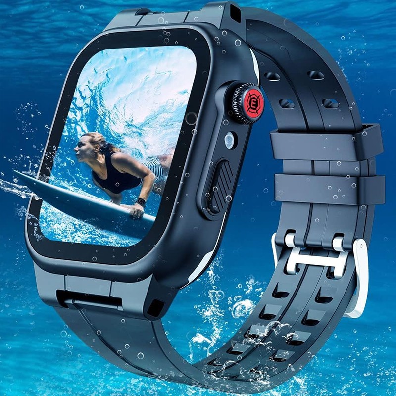 Waterproof Case With Band For Apple Watch 38/40/41/42/44/45mm &Rugged Strap IP68 gallery