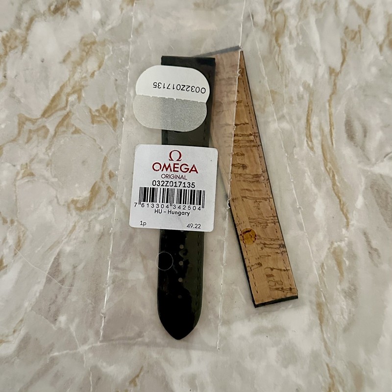 Genuine Omega Speedmaster Vegan Black 20mm Deploy Watch Strap RRP £260 – SAVE!