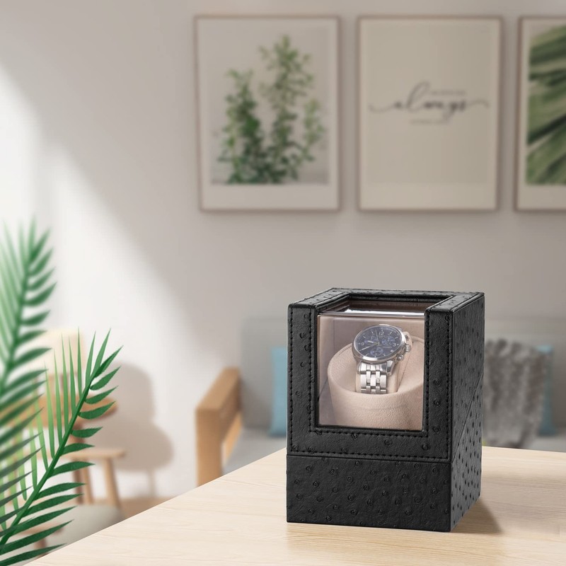 Automatic Watch Winder Single Rotating Watch Case Box with Japanese Motor gallery