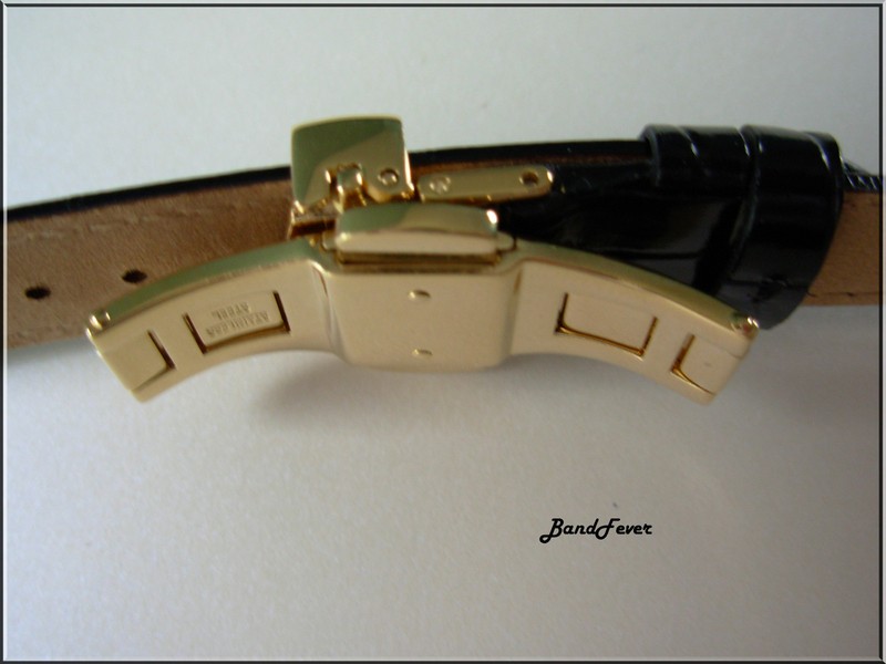 CLEARANCE 18mm High quality Yellow GOLD double push butterfly deployant buckle gallery