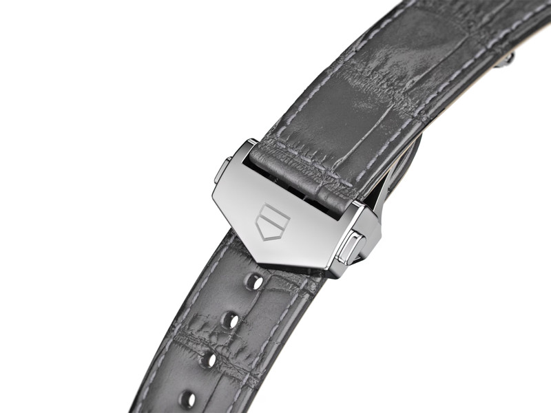 TAG HEUER 18MM GRAY CROCODILE STRAP FOR FOLDING CLASP NO BUCKLE! WBK1311 WBK1316