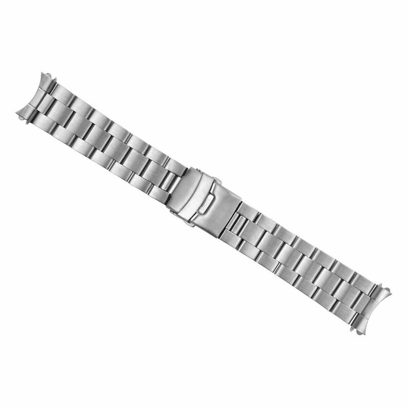 22MM WATCH BAND FOR SEIKO 5 AUTOMATIC WATCH SOLID LINK STAINLESS STEEL T.QUALITY