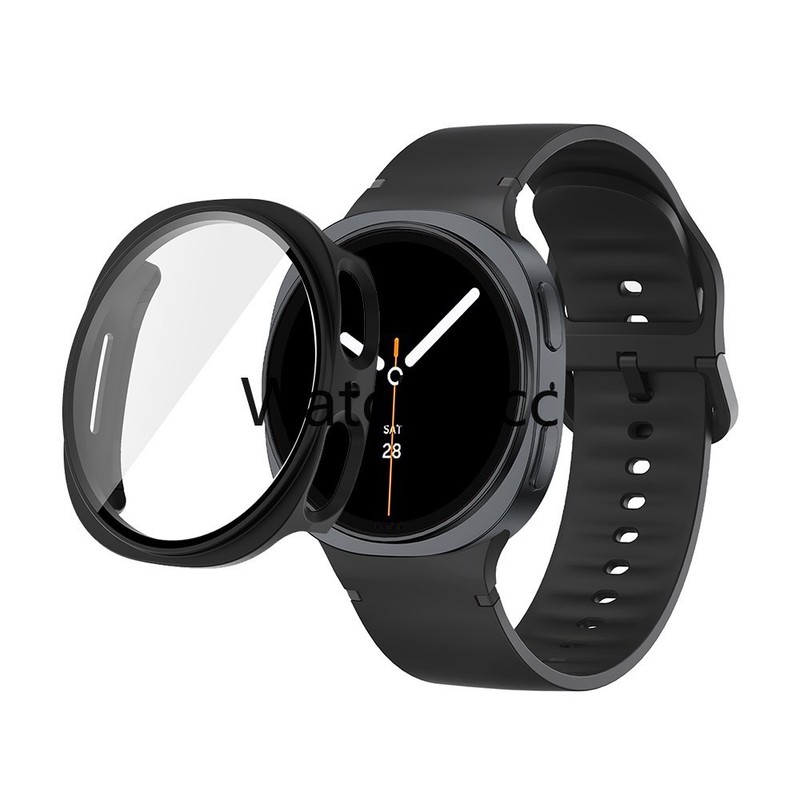 Silicone Band Strap+PC Case Screen Protector for Samsung Galaxy Watch 8 40mm44mm