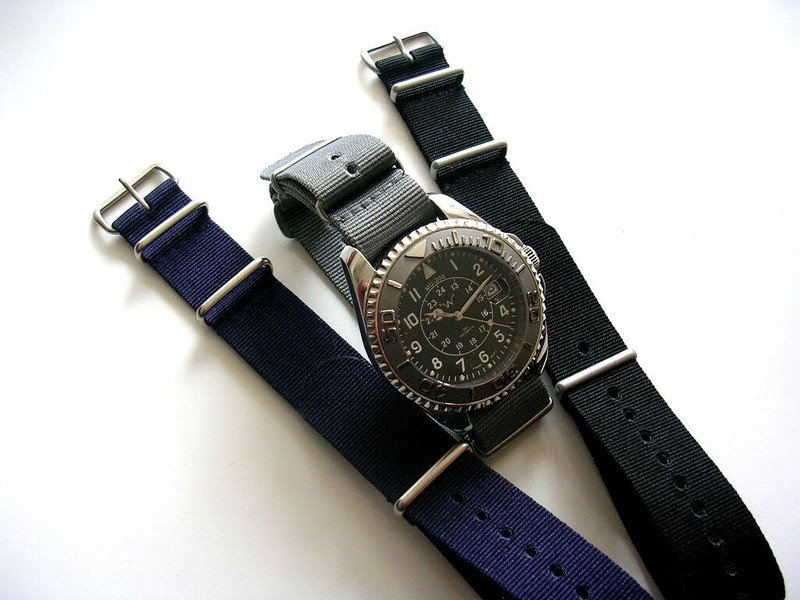 18 20 22 24 NATO G10 Premium nylon watchband 3pak MoD RAF strap Bonded IW SUISSE gallery