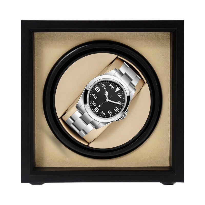 Modern Single Slot Automatic Watch Winder Watch Display Box Tabletop Winder NEW! gallery