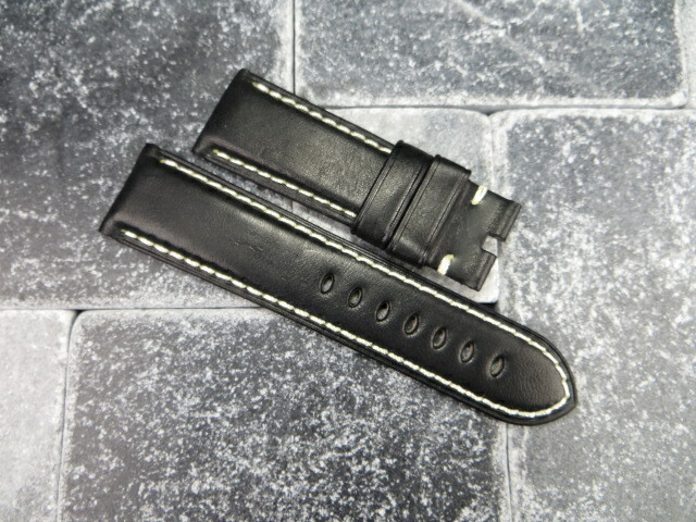 New 22mm Deployment Strap Soft Calf Leather Watch Band for PANERAI Gold Brown gallery