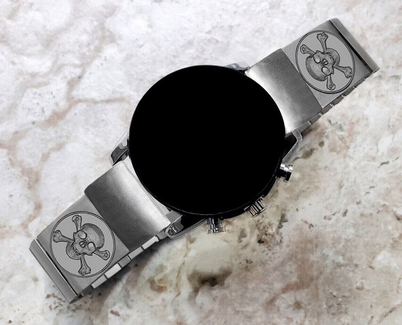 Skull Engraved Band for Garmin Garmin Instinct 3 50mm AMOLED and Instinct 2 -SC2 gallery