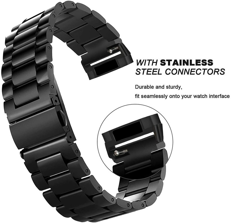 For Fitbit Versa 3 4/Sense Stainless Steel Metal Watch Wris Band Bracelet Strap gallery