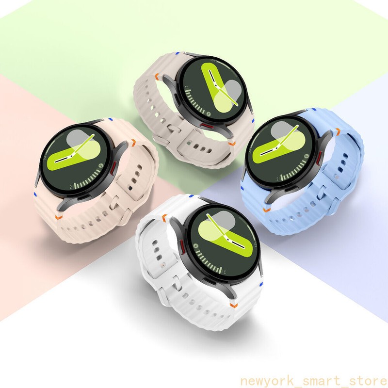 Fr Samsung Galaxy Watch 4/5/6/7 40 44 Classic 42 46 47 Silicone Sport Band Strap gallery