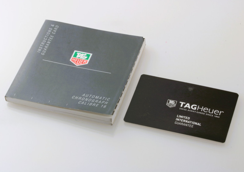 Genuine TAG Heuer Calibre 16 Booklet Manual and Blank Card