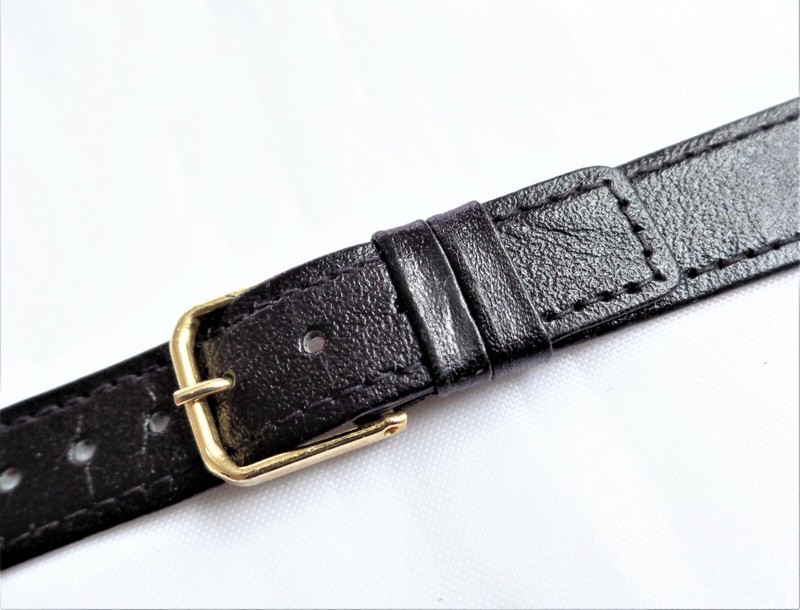 Vintage 16 mm New Old Stock West German Made Genuine Leather Watch Strap