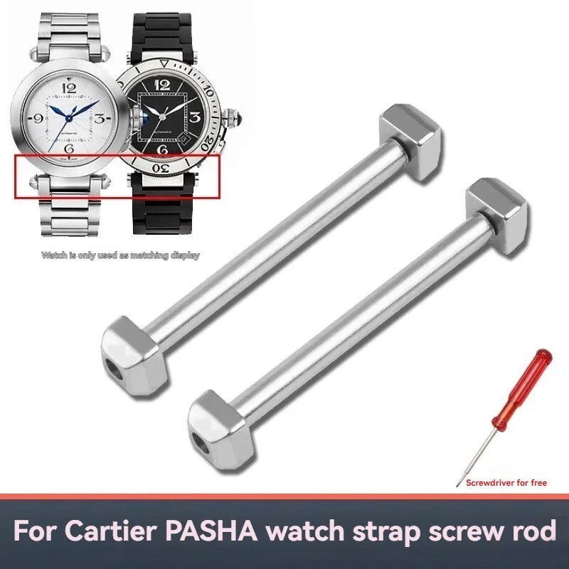 16-22mm Stainles Steel Watch Strap Connecting Rod Screw For Cartier Pasha Series
