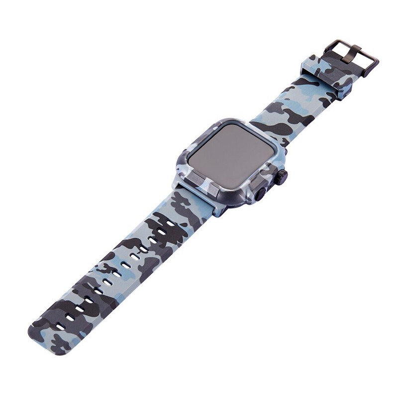 Waterproof Case with iWatch Band Strap For Apple Watch Series 8 7 6 5 4 3 2 1 SE gallery