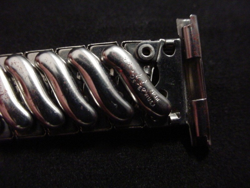 Vintage NOS Foster Flashy Stainless Overhand expansion watch band 19mm 3/4 inch gallery