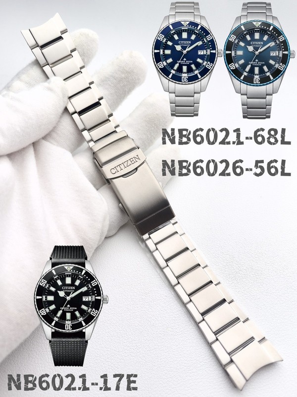 CITIZEN Original Titanium Alloy Watch Strap NB6021-17E/68L NB6026-56L Bracelet