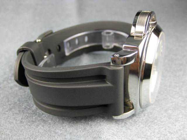 New 26mm HQ Black Soft Rubber Diver Strap Watch Band for fits PANERAI 47mm case