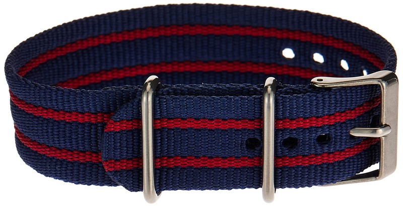 Timex TW7C03300 Weekender 20mm Blue/Red Stripe Fabric 20mm,