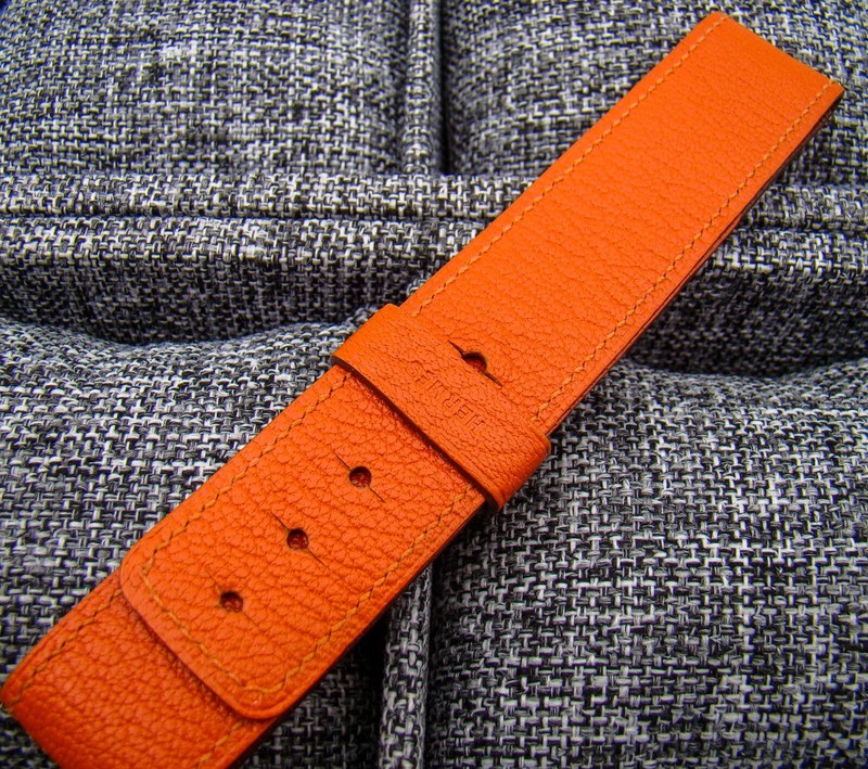 Hermes Barenia BA1.510 Orange Watch Strap