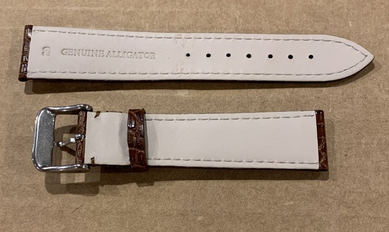 Mens Genuine Matte Alligator Watch Band Strap Regular Length - Tan gallery