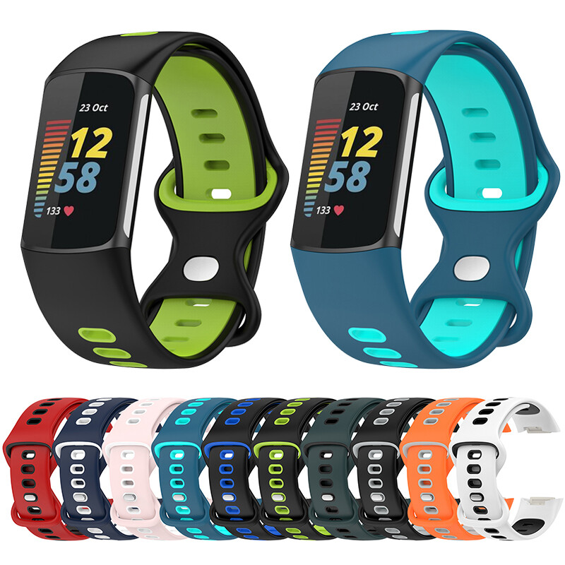 For Fitbit Charge 5 6 Replacement Strap Sports Silicone Wristband Watch Band