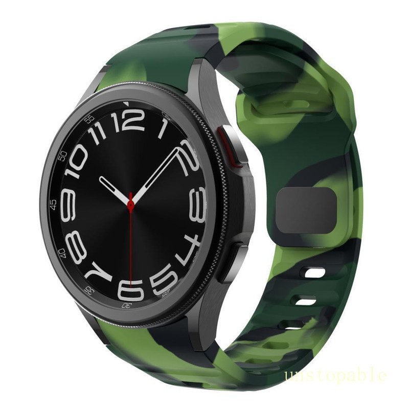 For Samsung Galaxy Watch 4 5 6 7 40/42/44/45/47m Sport Silicone Watch Band Strap gallery