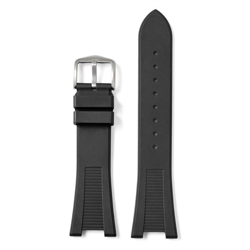 For Patek Philippe Nautilus 25*12MM Fluororubber Watch Strap Band Replacement